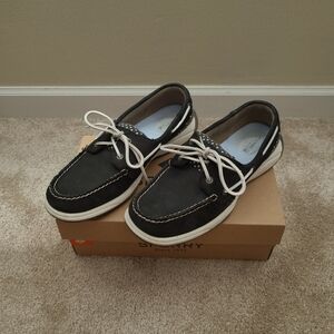 Sperry Black Topsider - Size 8